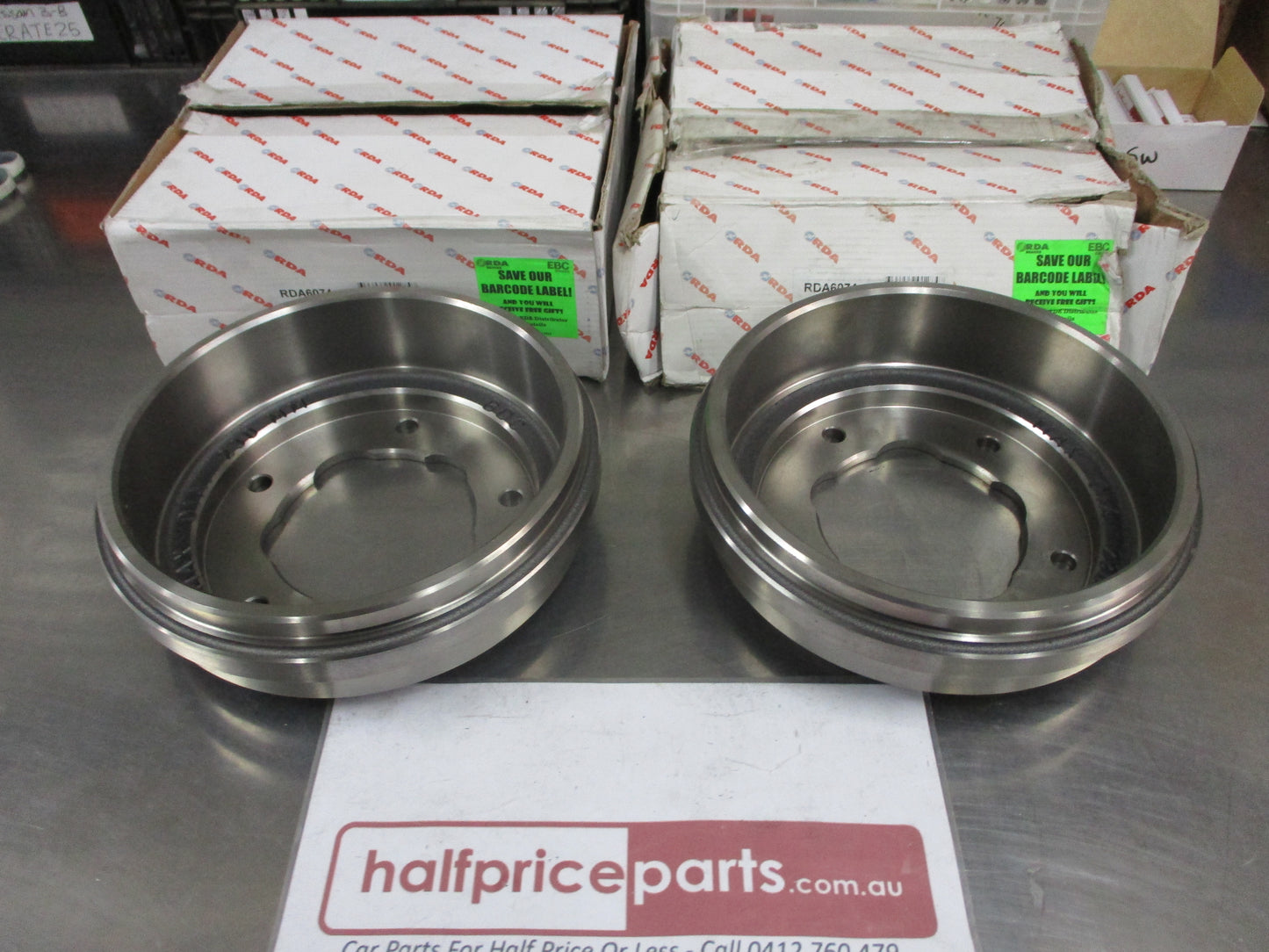 RDA Rear Brake Drums (Pair) Suits Ford Transit New Part