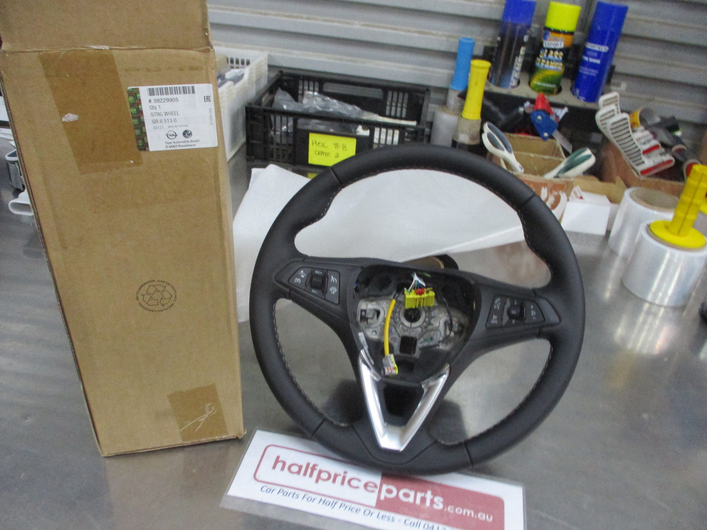 Holden Astra BK Genuine Leather Steering Wheel With Controls New Part