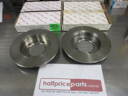 RDA Standard Rear Disc Rotors (Pair) Suits Hyundai Elantra 91-95 New Part