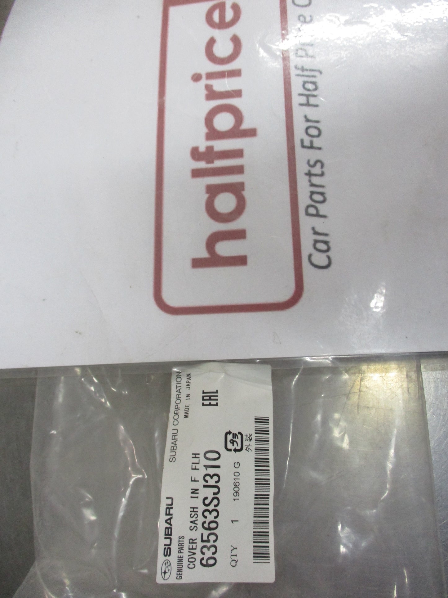 Subaru Forester Genuine Front Left Sash Cover New Part