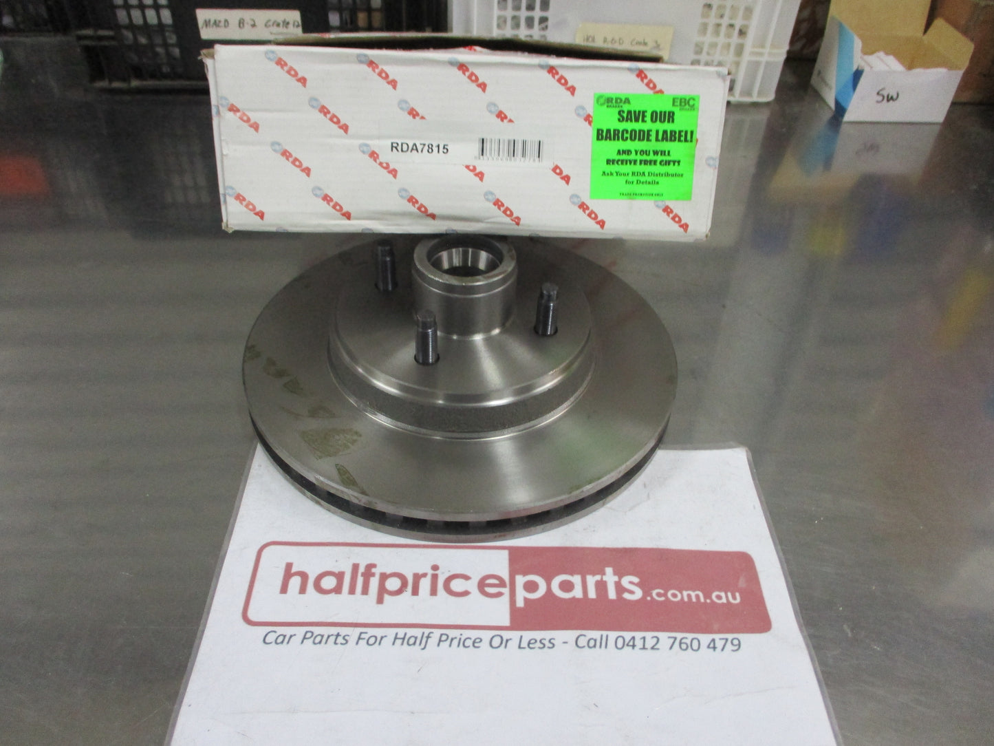 RDA Front Disc Brake Rotors (Single) Standard Suits Ford Thunderbird New Part