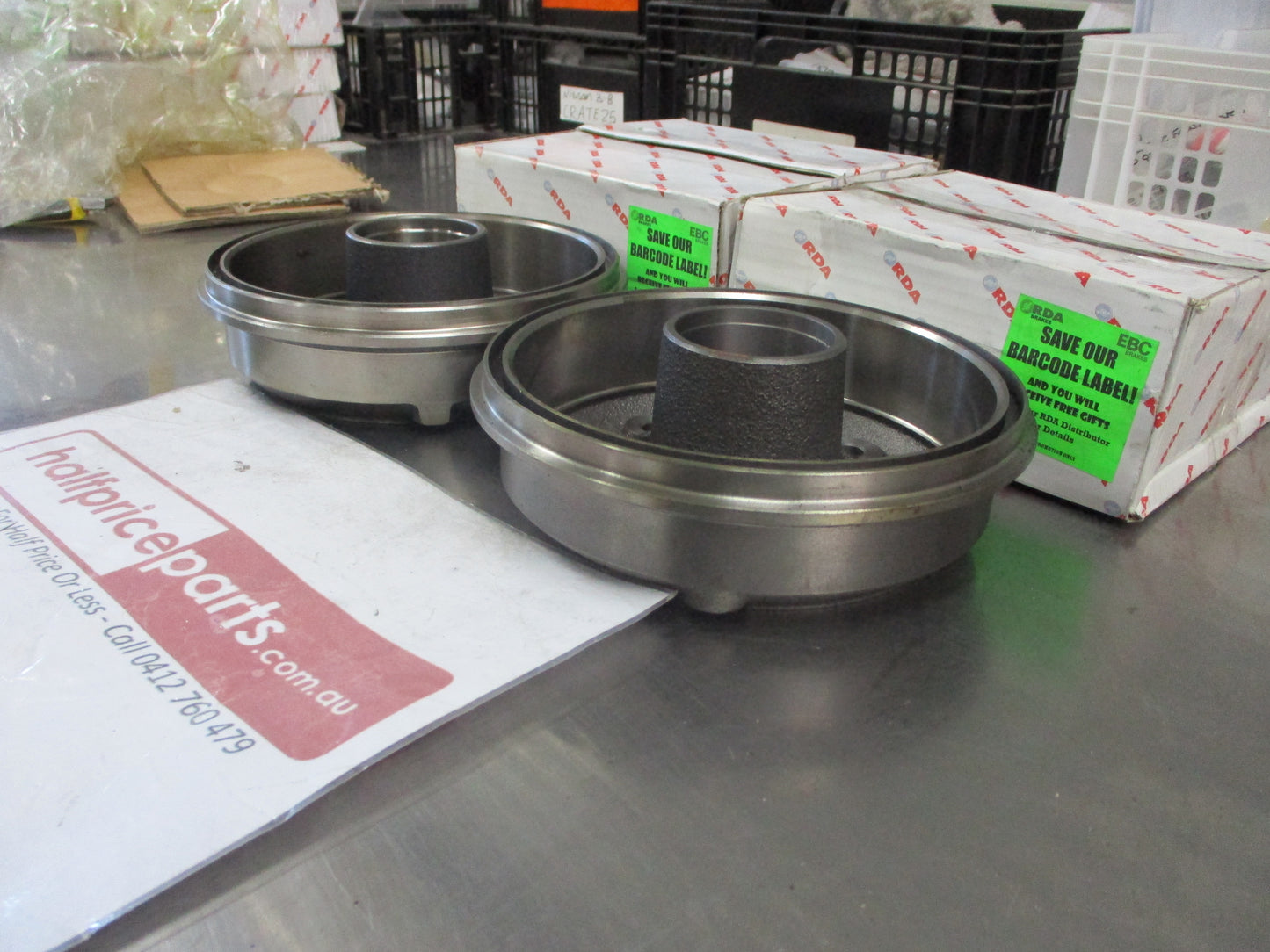 RDA Rear Brake Drum (Pair) Suits Honda Civic New Part