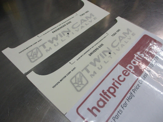 Toyota Landcruiser 100 Series Genuine Twin Cam Multivalve Decals New Part