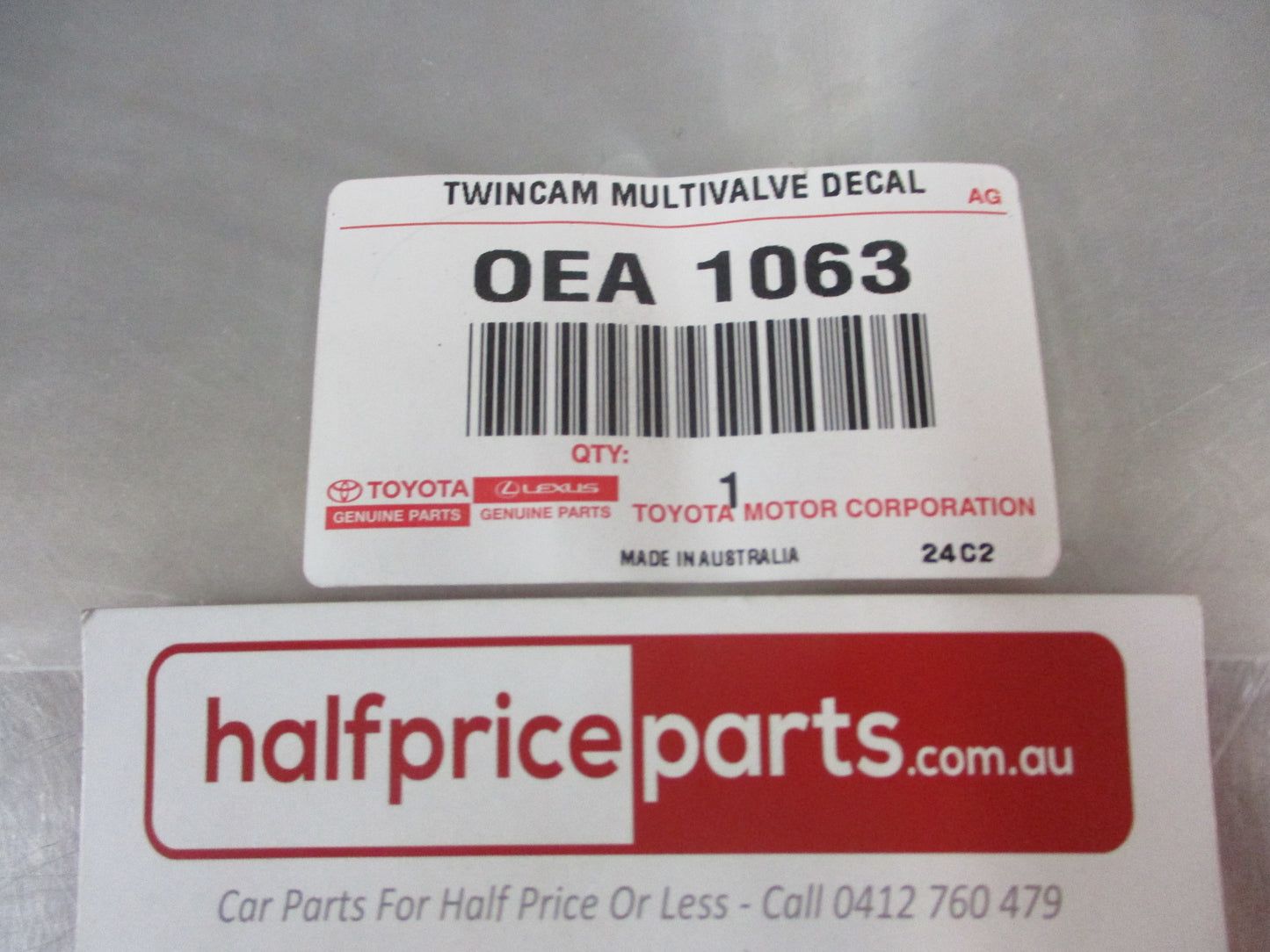 Toyota Landcruiser 100 Series Genuine Twin Cam Multivalve Decals New Part
