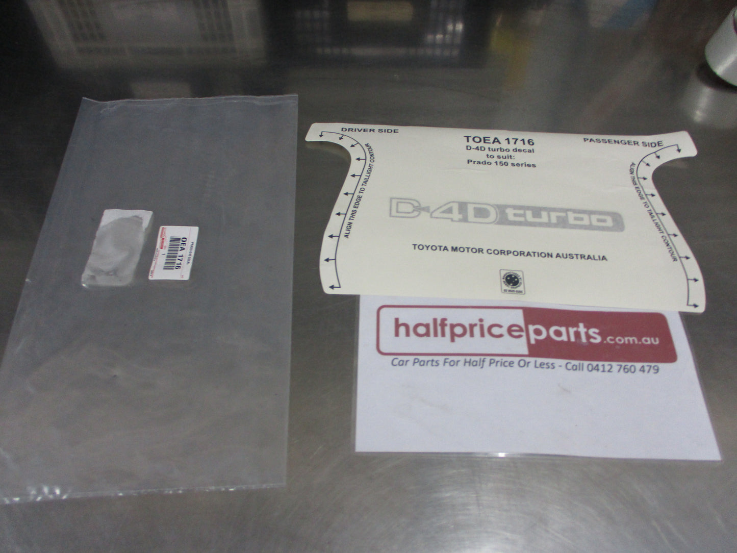 Toyota Prado 150 Series Genuine Quarter Panel Decal Only New Part
