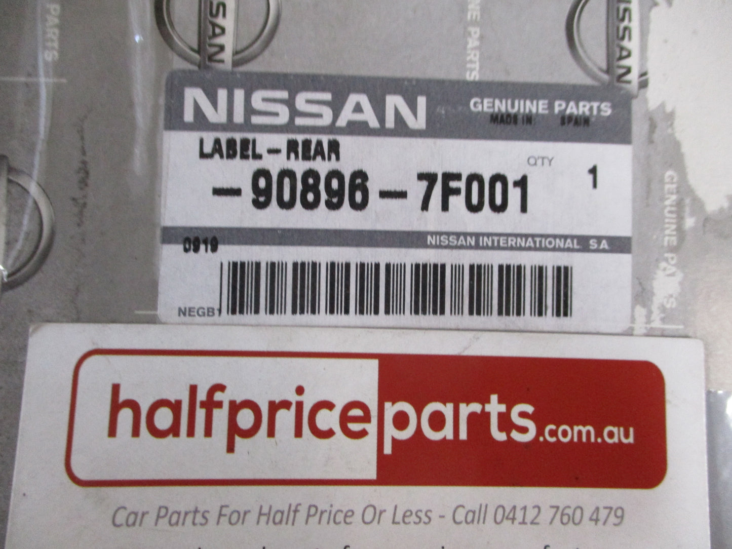 Nissan Terrano 2.7 TDI Genuine Rear Emblem New Part