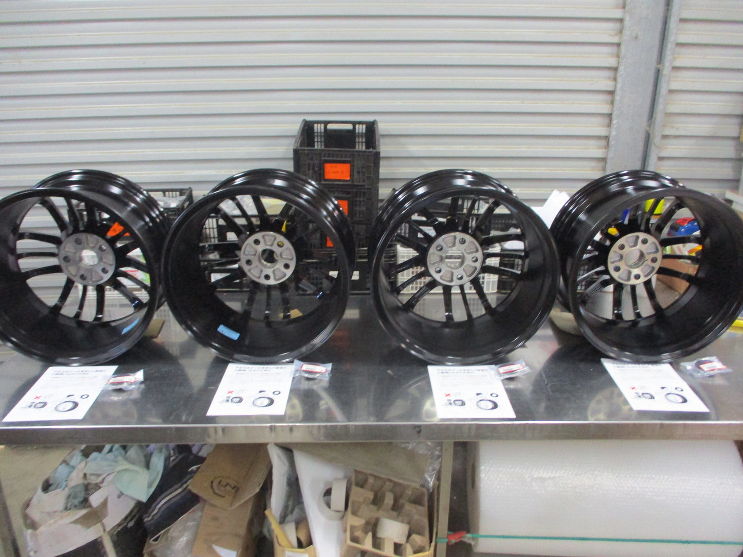 Subaru STI Genuine Set 4 Alloy Wheels 18x8.5 With Caps And Stems New Part