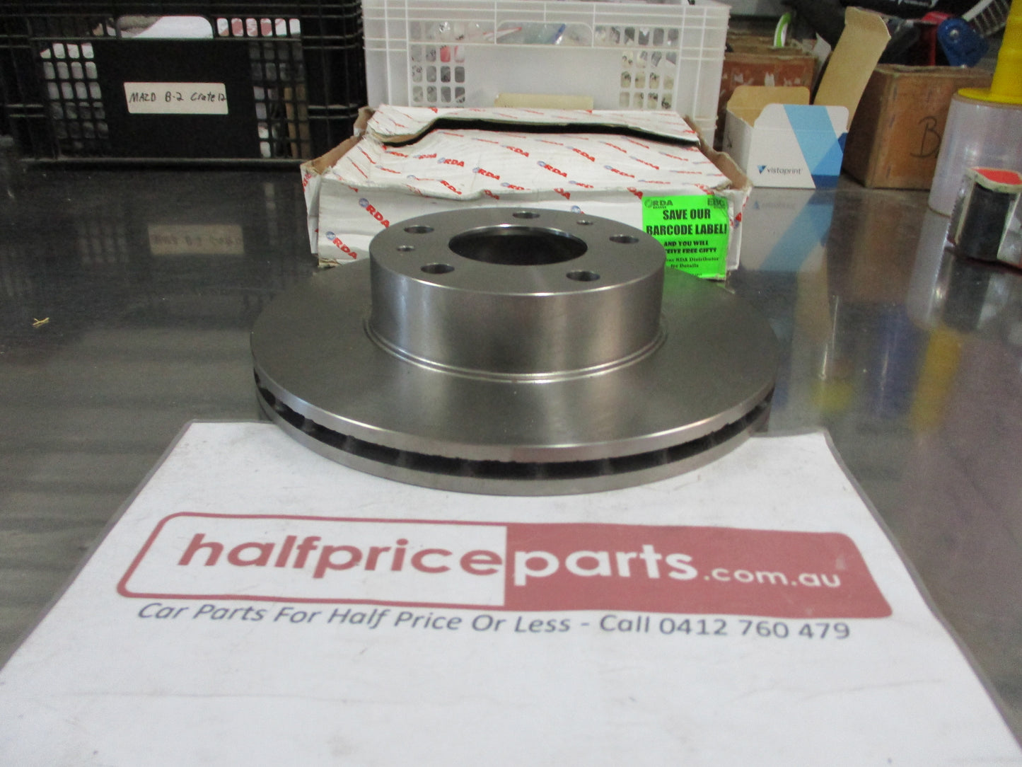 RDA Front Disc Rotor (Single) Suits Fiat Ducato 1400KG New Part.