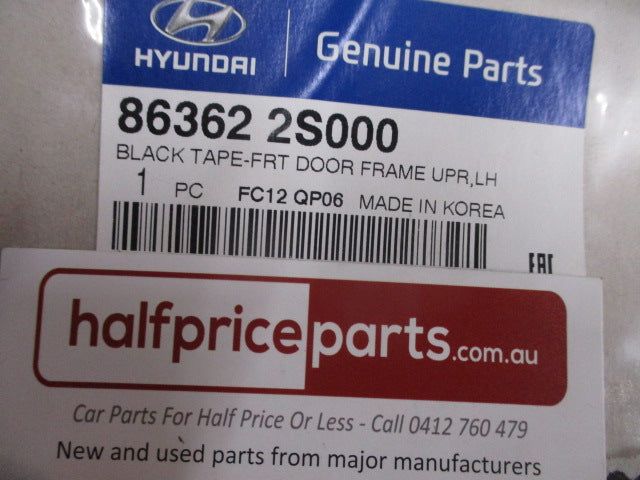Hyundai Tucson Genuine Passenger Front Door Upper Frame Black Out Tape New Part