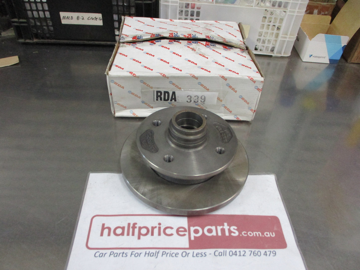 RDA Front Disc Brake Rotor (Single) Suits Mazda 323 Series New Part