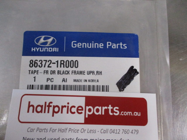 Hyundai Accent Genuine Right Hand Front Door Upper Frame Black Out Tape New Part