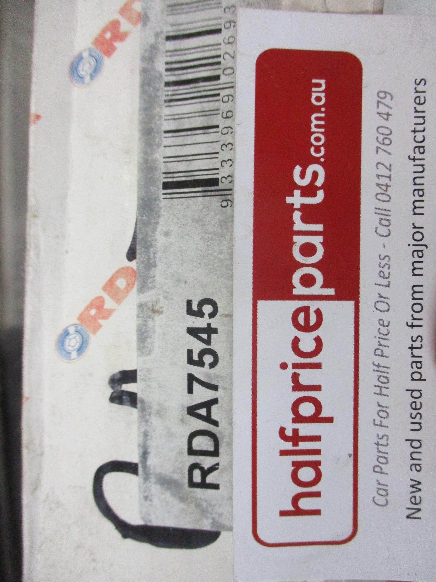 RDA Rear Brake Rotor (Single)Suit Holden Gemini New Part.