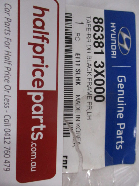 Hyundai Elantra Genuine Rear Left Hand Door Front B-Pillar Black Out Tape New Part