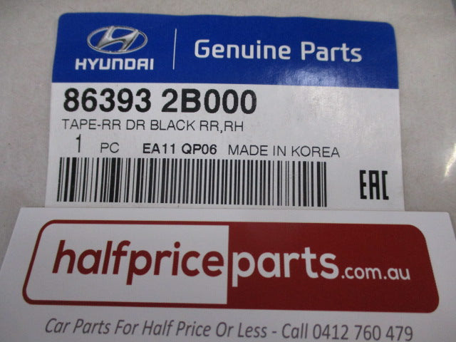 Hyundai Santa Fe Genuine Right Hand Rear Window Frame Black Out Tape New Part