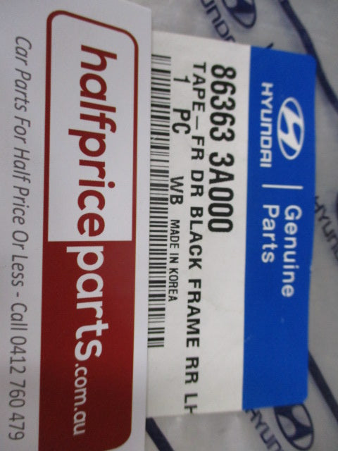 Hyundai Trajet Genuine Left Hand Rear B-Pillar Black Out Tape New Part