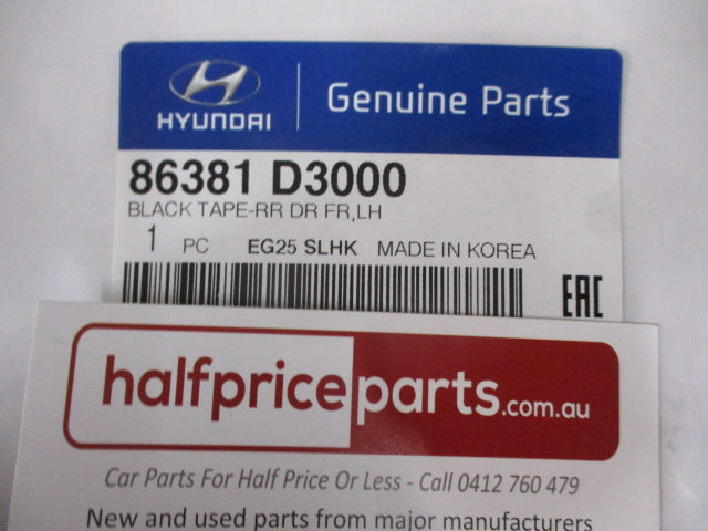 Hyundai Tucson Genuine Left Hand Rear Door Black Out Tape New Part