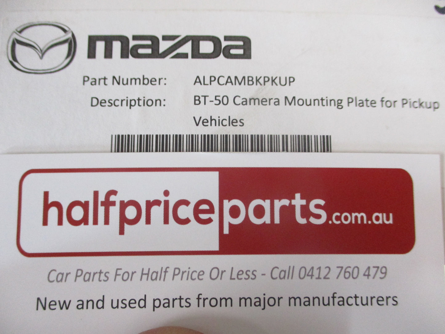 Mazda BT-50 Genuine Rear Mounting Plate For Tray Back New Part