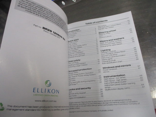 Ford FG Falcon Series II Ute Genuine Service Book And Owners Manual New Part