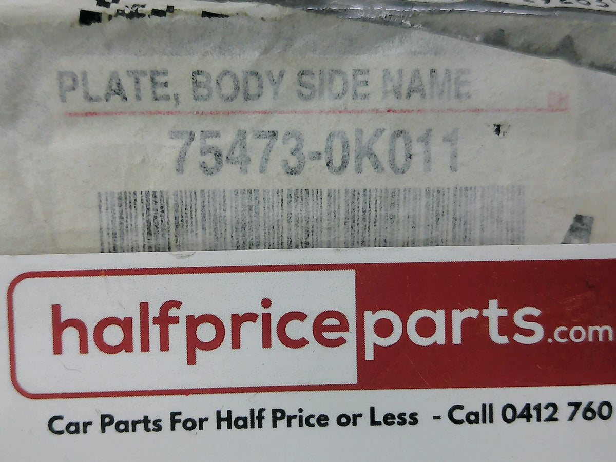 Toyota Hilux Genuine Front Door Chrome Emblem New Part