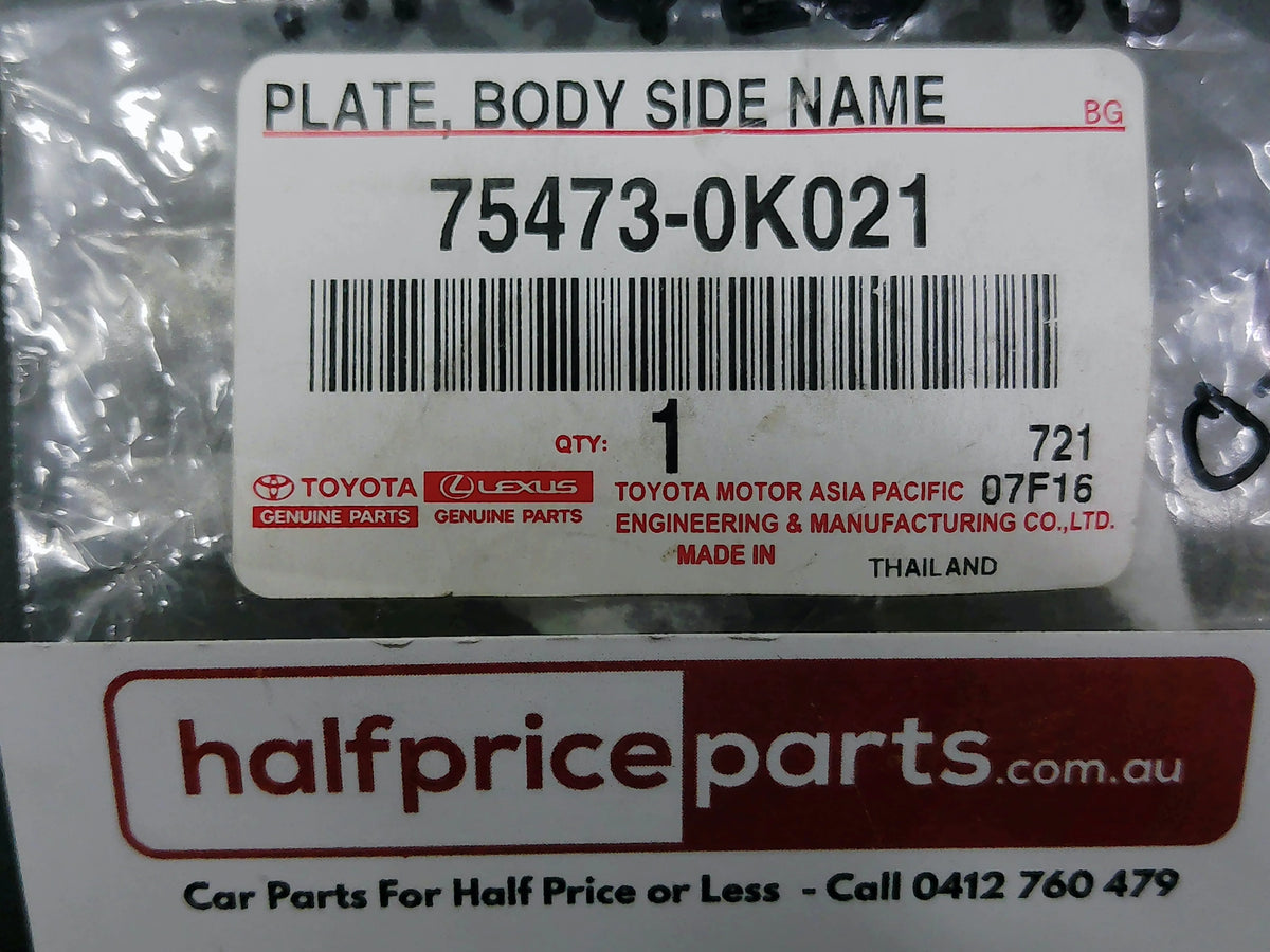 Toyota Hilux Genuine Front Door Emblem New Part