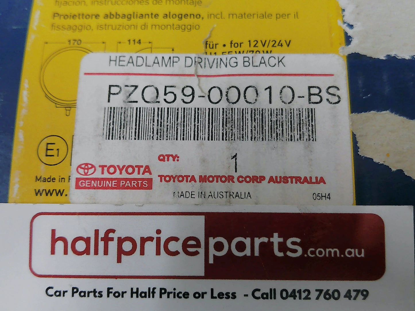 Toyota Genuine Hella Rallye 4000 Spot Light New Part