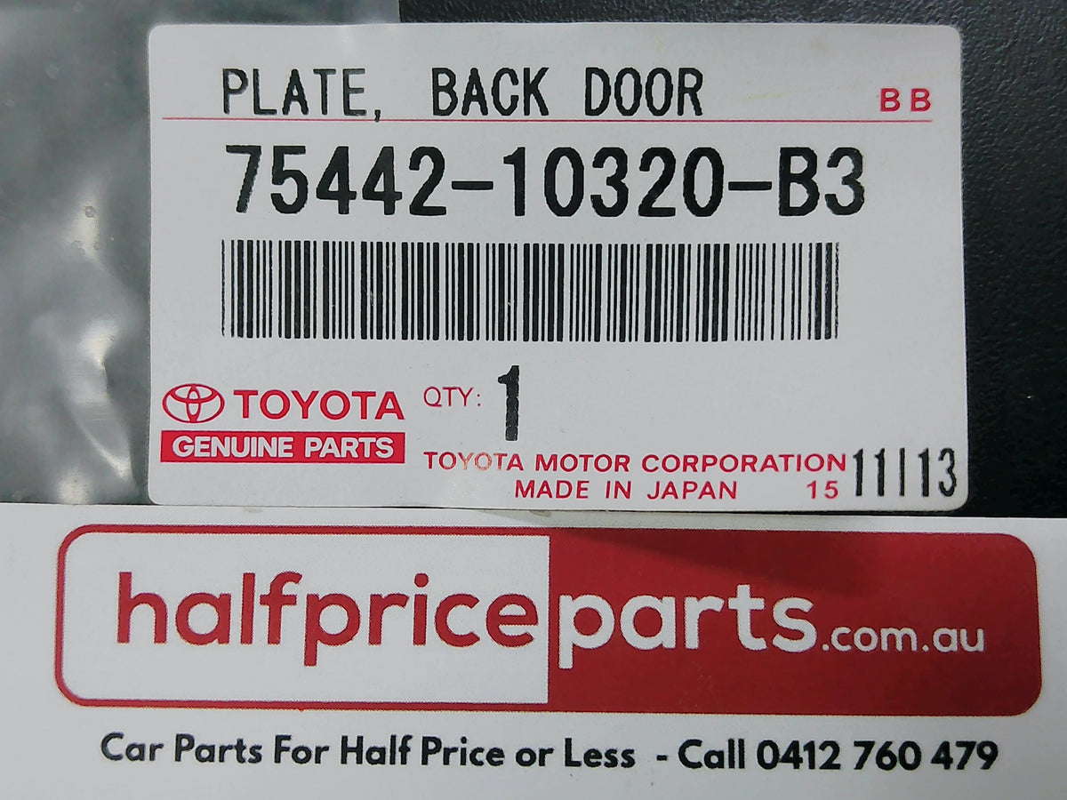 Toyota Starlet Genuine Rear Door Hatch Decal New Part