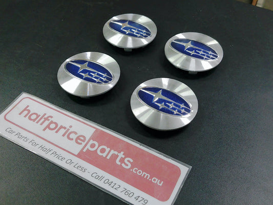 Subaru Impreza/Legacy/Outback Genuine Alloy Centre Caps Set Of 4 Used Part