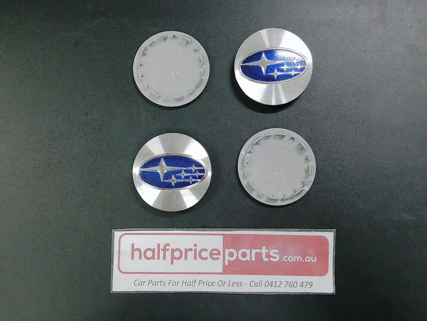 Subaru Impreza/Legacy/Outback Genuine Alloy Centre Caps Set Of 4 Used Part