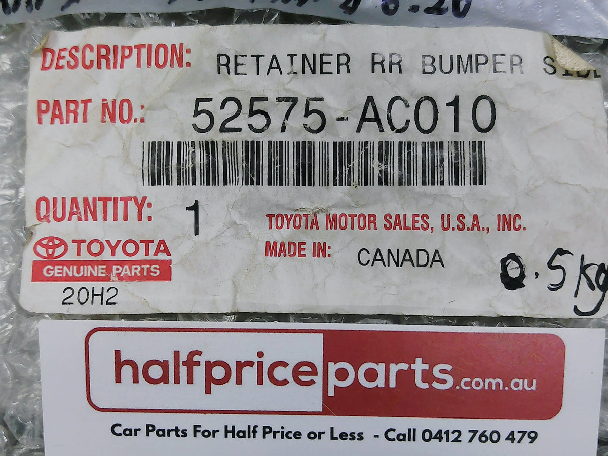Toyota Avalon Genuine Right Hand Rear Bumper Retainer New Part