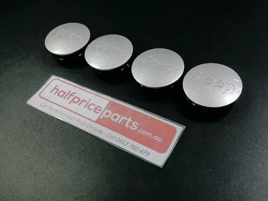 Jeep Wrangler Genuine Alloy Wheel Centre Caps - Set Of 4 - Used Part