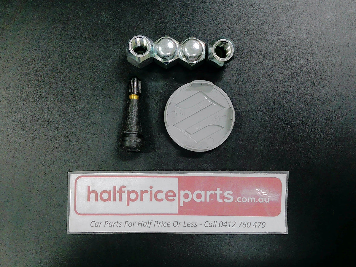 Suzuki Swift/SX4 Genuine Alloy Wheel Centre Cap + Wheel Nuts + Valve Stem New Part