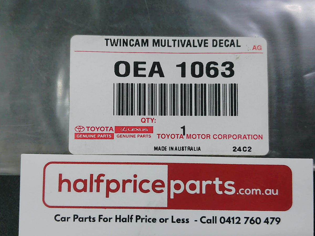 Toyota Landcruiser 100 Series Genuine Twin Cam Multivalve Decals New Part