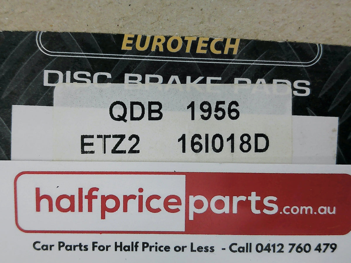 QFM Eurotech Ceramic Rear Brake Pad Set Suits Audi/Bentley/VW New Part