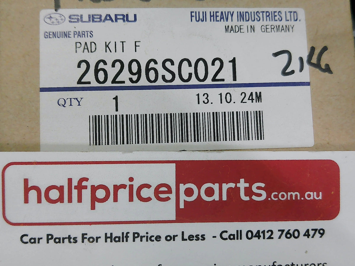 Subaru Impreza/XV/Forester Genuine Front Brake Pad Set New Part