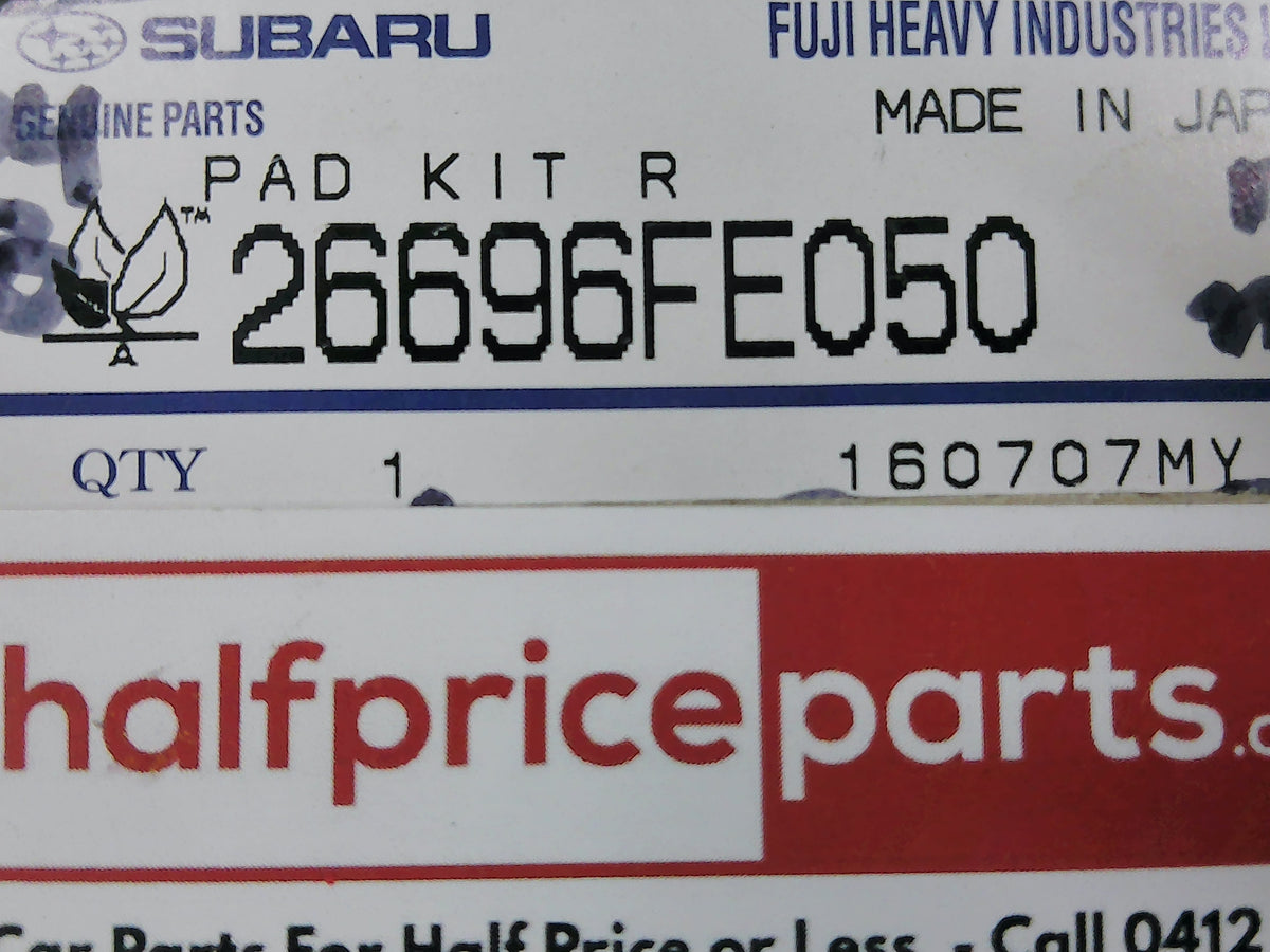 Subaru Forester/Impreza/Liberty Genuine Rear Brake Pad Set New Part