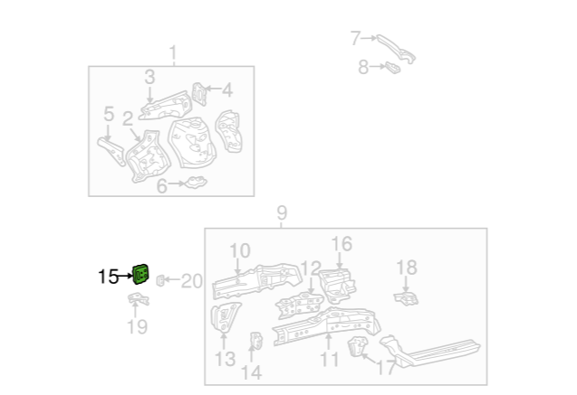 Toyota RAV4 Genuine Front Right Hand Side Fender Extension Panel New Part