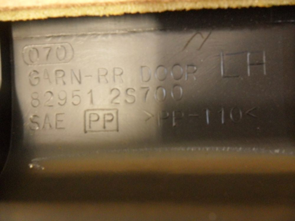 Nissan Navara Genuine Left Hand Rear Door Card Used Part