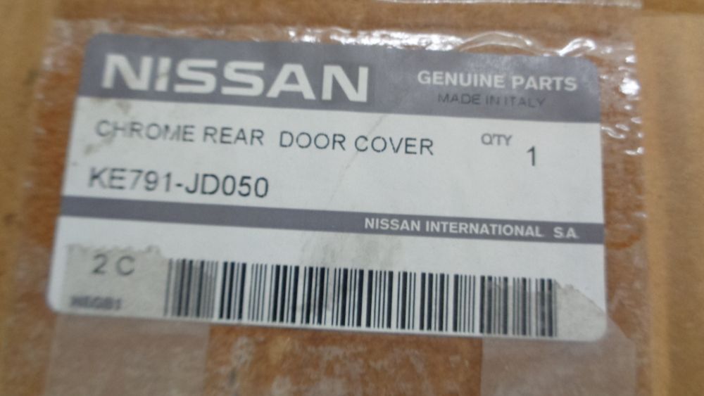 Nissan Qashqai Genuine Chrome Rear Tailgate Boot Handle Trim New Part
