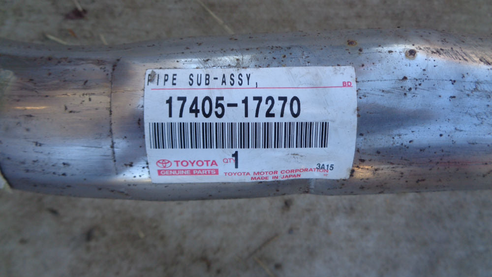 TOYOTA LANDCRUISER 79 SERIES GENUINE T/PIPE WITH MUFFLER NEW PART