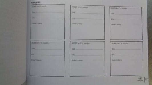 Great Wall X Series Genuine New Service Manual & Warranty New Part