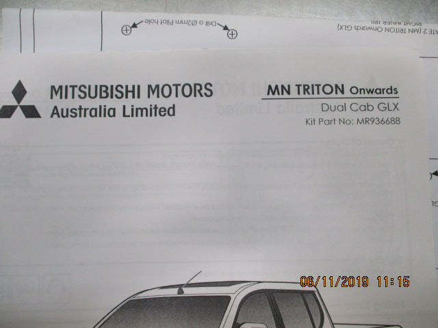 Mitsubishi MN Triton Genuine Rear Park Assit Kit New Part