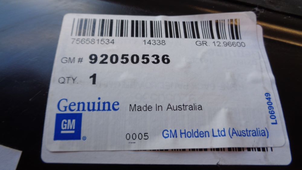 Holden Commodore VT-VX-VY Genuine Rear End Panel New Part