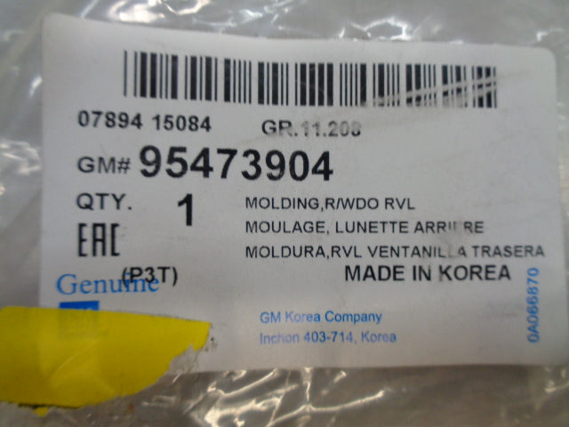 Holden TM Barina Genuine Rear Window Moulding New Part