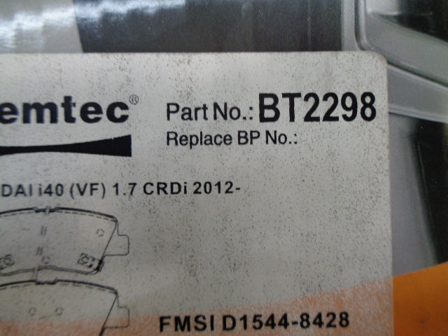 Bremtec Front Brake Pad Set Suits Hyundai i40 New Part