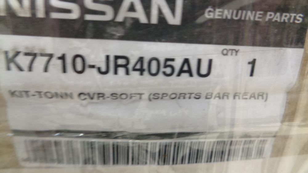 Nissan Navara D40T Silverline Genuine Dual Cab Tonneau Cover for Sports Bar New Part