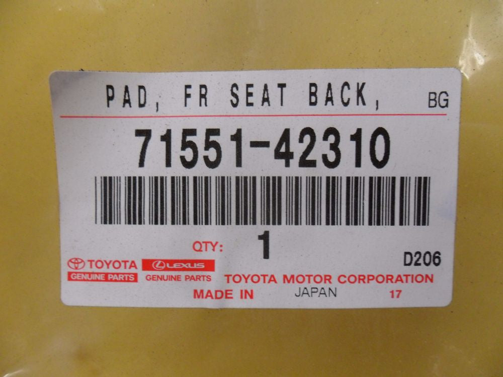 Toyota Rav4 Genuine Drivers Seat Lumber Cushion. 10/2015 - On New Part
