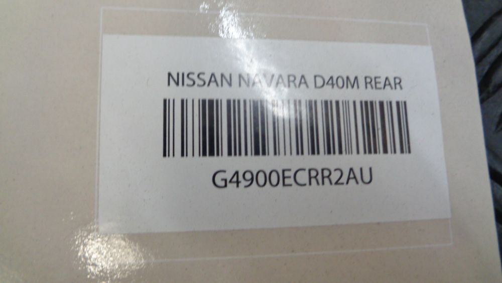 Nissan Navara D40M Genuine 2nd row 1 piece rubber mat New Part