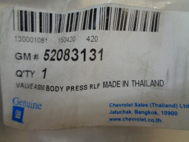 Holden RG Colorado Genuine Right Hand Rear Valve Body Assy New Part