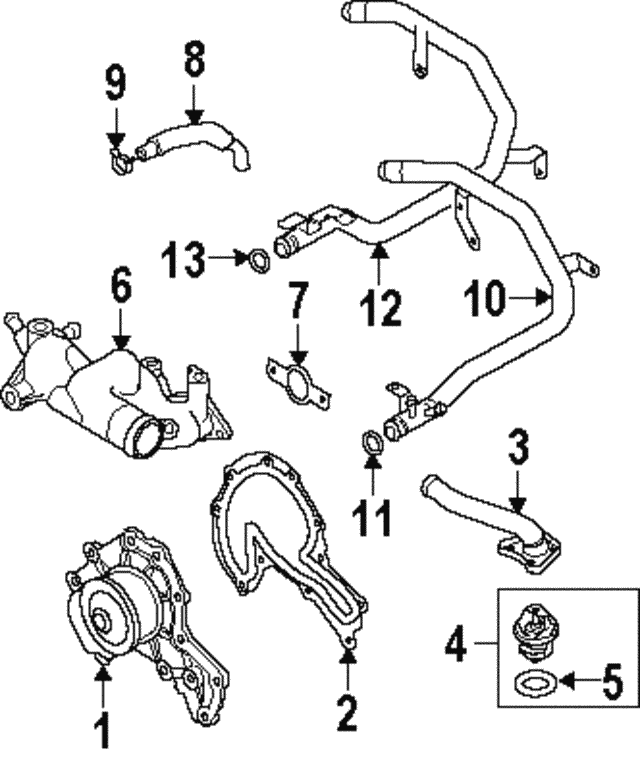 Holden Jackaroo Genuine Gasket Water Manifold to Cylinder Head New Part