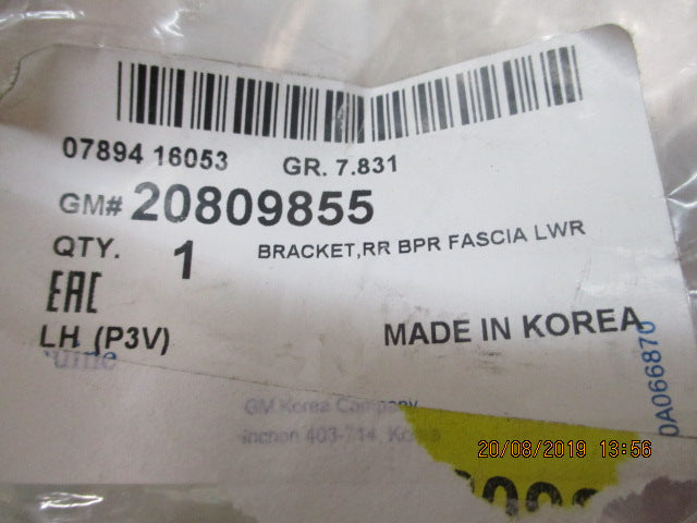 Holden Malibu Genuine Rear Bumper Lower Bracket New Part